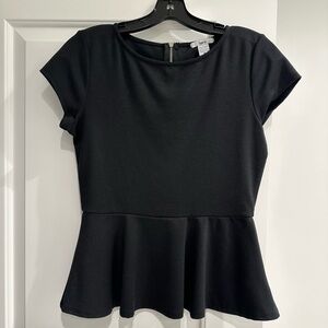 The little black top with flair